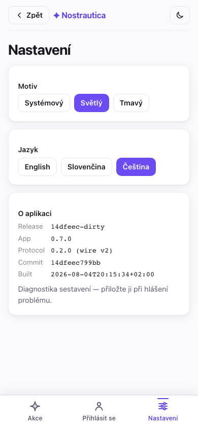 Nastavení