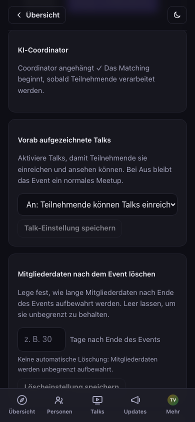 Coordinator angebunden