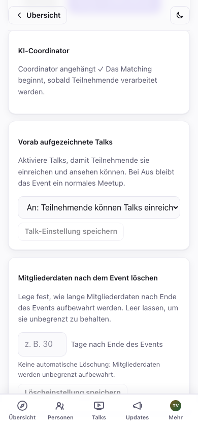 Coordinator angebunden