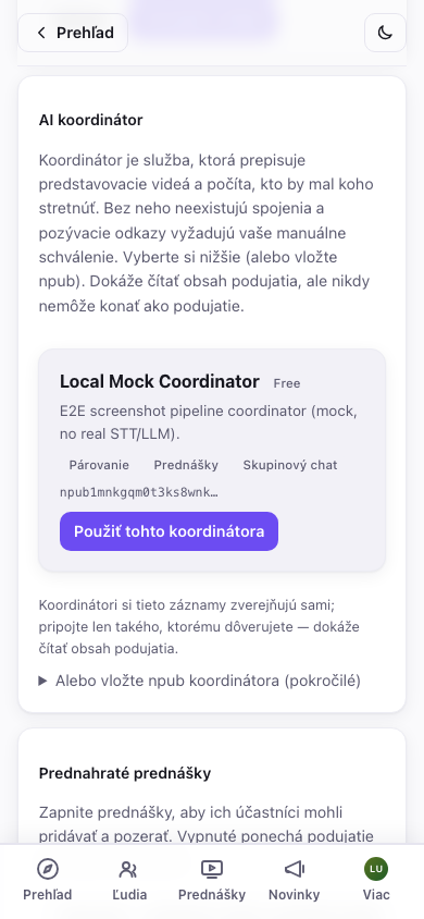 Výber koordinátora zo zoznamu