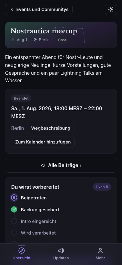 Event-Übersicht