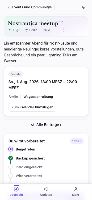 Event-Übersicht
