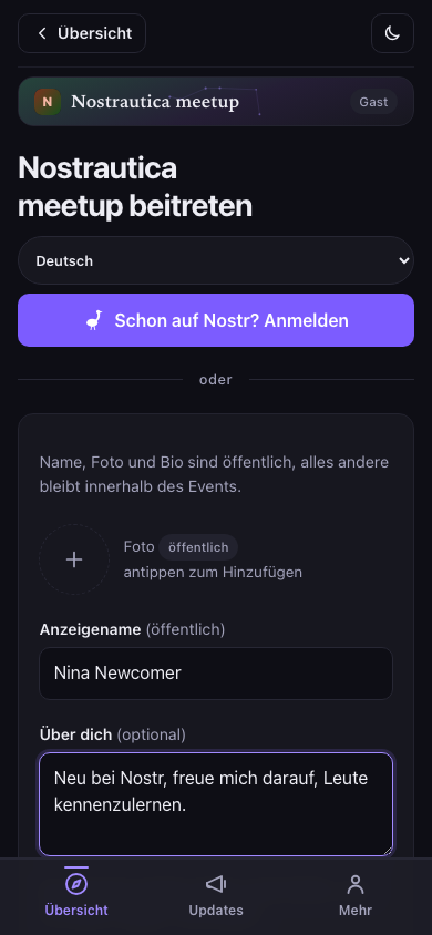 Beitrittsformular