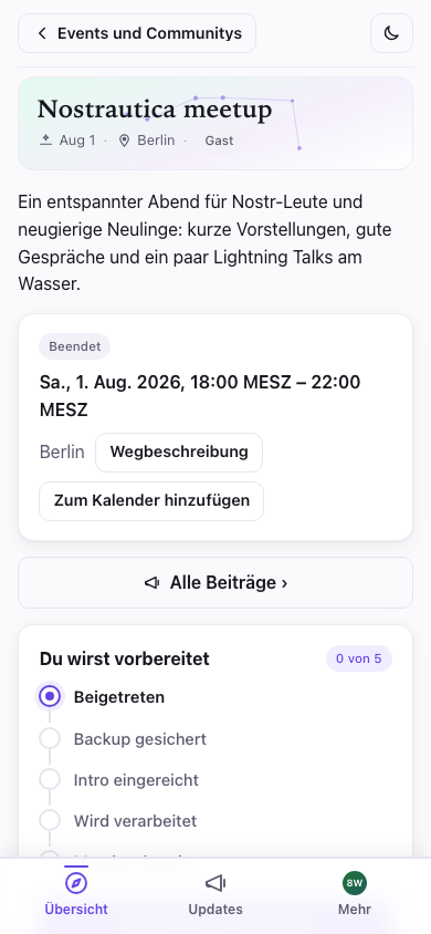 Was jemand von außen sieht