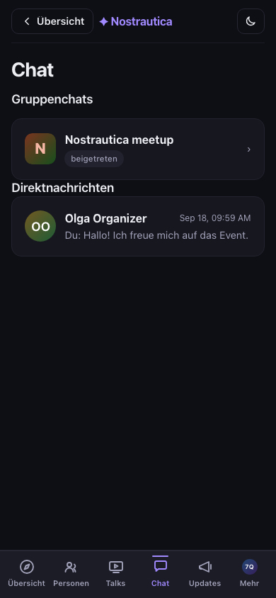 Posteingang der Nachrichten