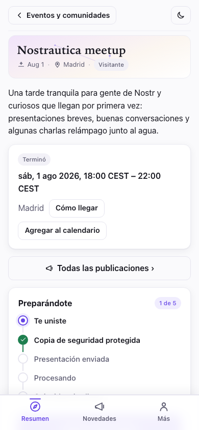 Resumen del evento