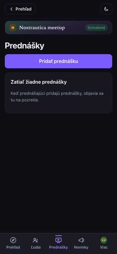Zoznam prednášok