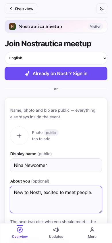 Join form