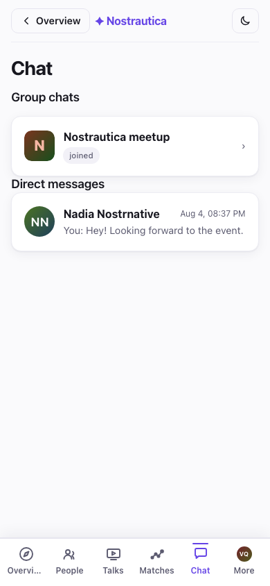 Messages inbox