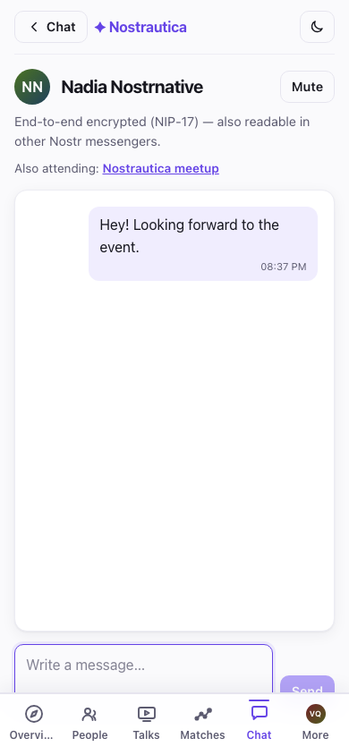 A conversation